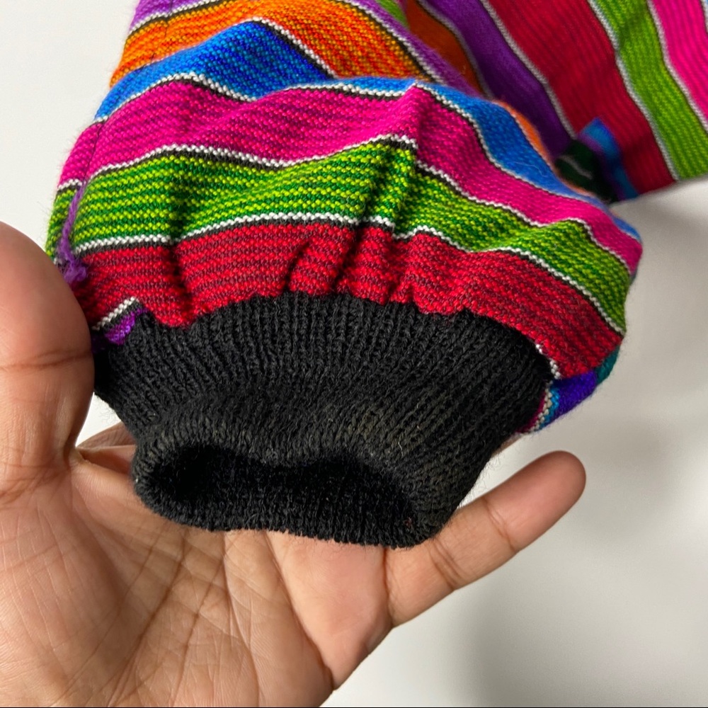 Patchwork Jacket Striped Lightweight Bomber - image 5